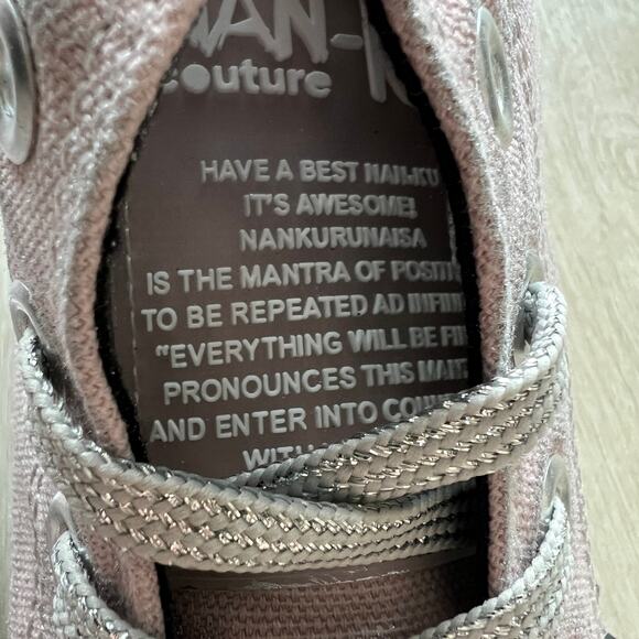 Nan-ku x Free People Cruise Studded Hi-Top Sneakers 37 US 7 Mellow Mauve NEW - Picture 7 of 12